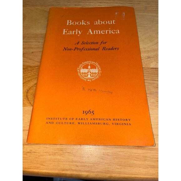 Books About Early America Selection For Non-Professional Readers 1965 Paperback - Picture 1 of 8
